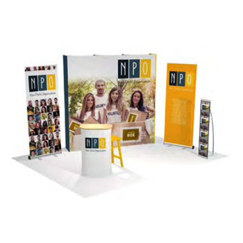 Kit salon Stand parapluie et rollup clef en main